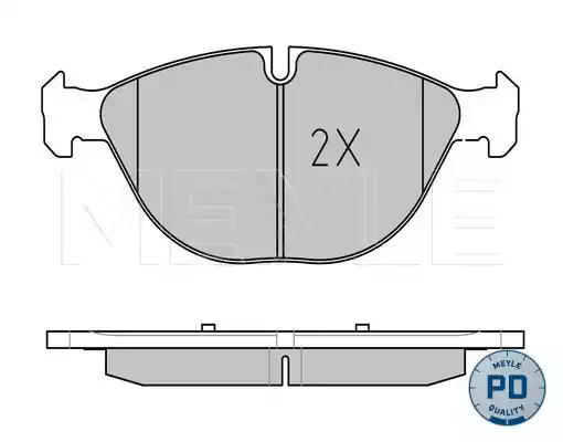 Комплект тормозных колодок MEYLE 025 241 7219/PD (24173, 24172, MBP0539PD)