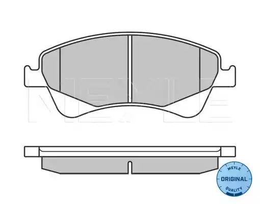 Комплект тормозных колодок MEYLE 025 242 0419/W (24691, 24690, 24204, MBP0540)