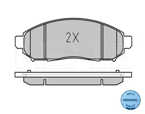 Комплект тормозных колодок MEYLE 025 242 2716/W (24228, 24227, MBP0543)