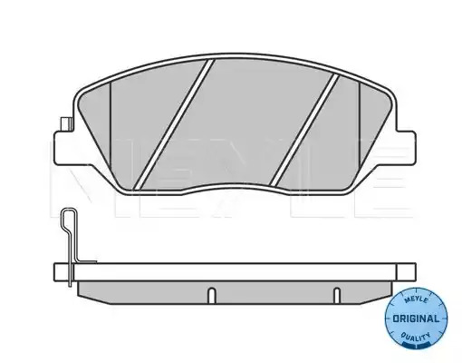 Комплект тормозных колодок MEYLE 025 243 5117/W (24353, 23352, 24351, MBP0582)