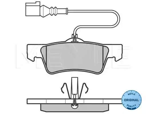 Комплект тормозных колодок MEYLE 025 243 6719/W (24368, 24367, MBP0584)