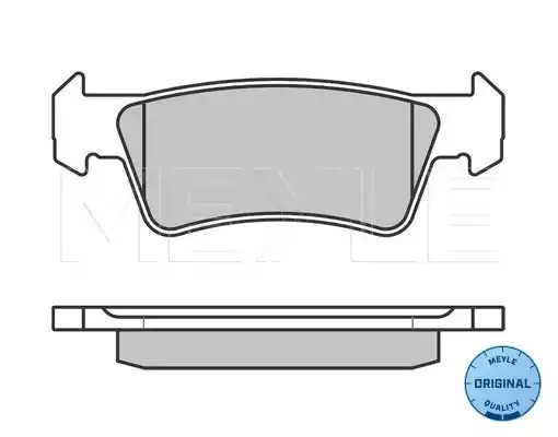 Комплект тормозных колодок MEYLE 025 243 6719/W (24368, 24367, MBP0584)