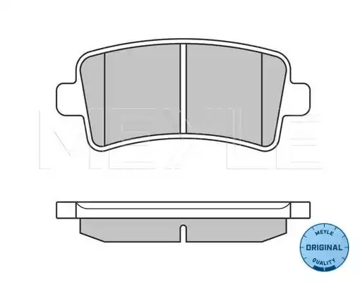 Комплект тормозных колодок MEYLE 025 244 2116/W (24421, MBP0594)