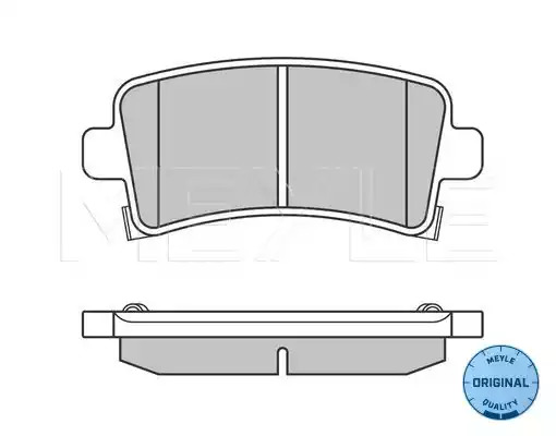 Комплект тормозных колодок MEYLE 025 244 2116/W (24421, MBP0594)