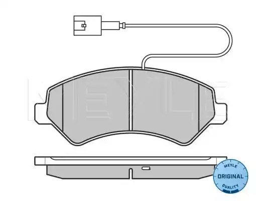 Комплект тормозных колодок MEYLE 025 244 6619/W1 (24467, 24466, MBP0597)