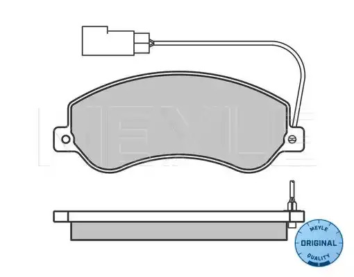 Комплект тормозных колодок MEYLE 025 244 8419/W (24484, MBP0604)