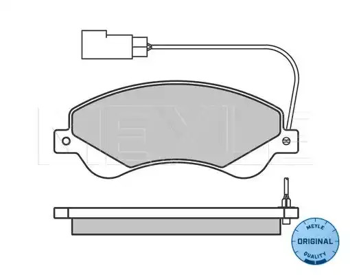 Комплект тормозных колодок MEYLE 025 244 8518/W (24485, MBP0605)