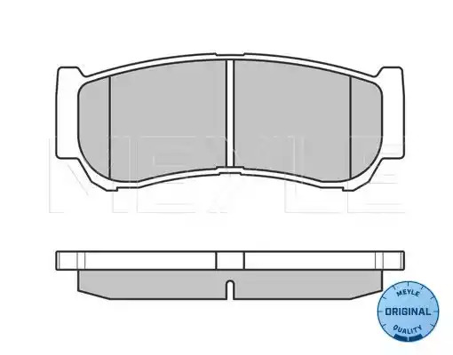 Комплект тормозных колодок MEYLE 025 244 8816/W (24490, 24489, 24488, MBP0607)