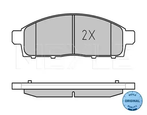 Комплект тормозных колодок MEYLE 025 245 2916/W (24530, 24529, MBP0614)