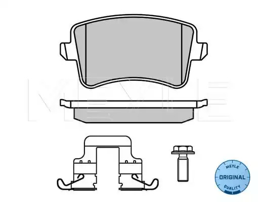 Комплект тормозных колодок MEYLE 025 246 0617/K1 (24606, MBP0637)