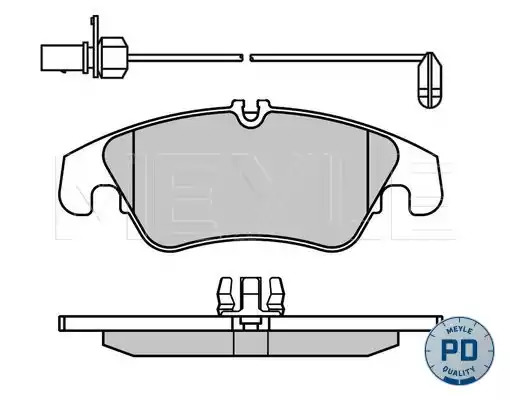 Комплект тормозных колодок MEYLE 025 247 4319/PD (24743, MBP0837PD)