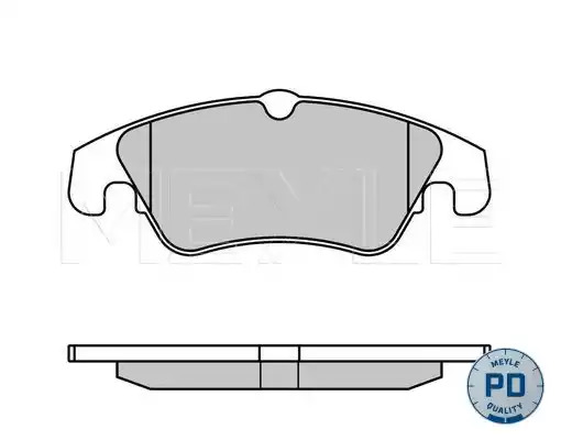 Комплект тормозных колодок MEYLE 025 247 4319/PD (24743, MBP0837PD)