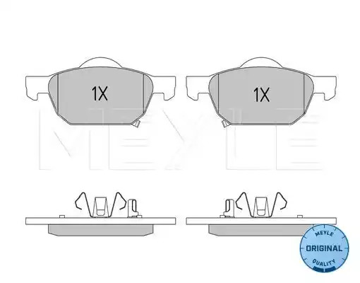 Комплект тормозных колодок MEYLE 025 247 9617/W (24798, 24797, 24796, MBP0666)