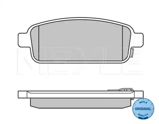 Комплект тормозных колодок MEYLE 025 250 9616/W (25098, 25097, 25096, MBP0691)