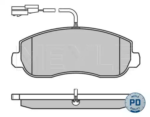 Комплект тормозных колодок MEYLE 025 251 4718/PD (25148, 25147, MBP0839PD)