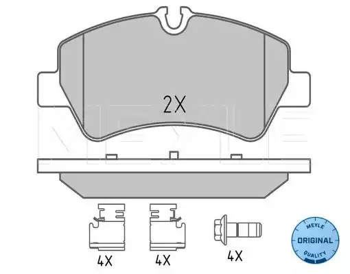 Комплект тормозных колодок MEYLE 025 256 0418 (25603, 25604, MBP1604)