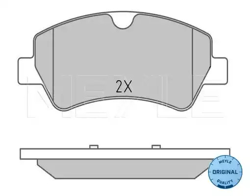 Комплект тормозных колодок MEYLE 025 256 0418 (25603, 25604, MBP1604)