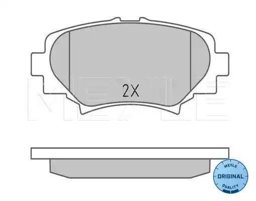 Комплект тормозных колодок MEYLE 025 258 7814 (25880, 25879, 25878, MBP1619)