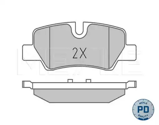 Комплект тормозных колодок MEYLE 025 259 8016/PD (25981, 25980, MBP1703PD)