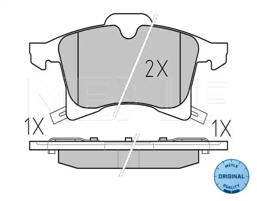 Комплект тормозных колодок MEYLE 025 283 3219/W (23844, 23833, 23832, MBP0706)