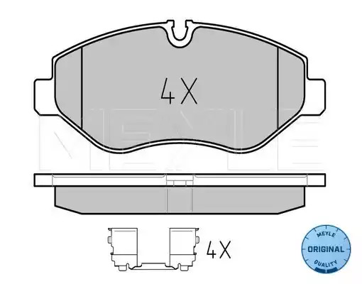 Комплект тормозных колодок MEYLE 025 291 9220 (29192, MBP0725)