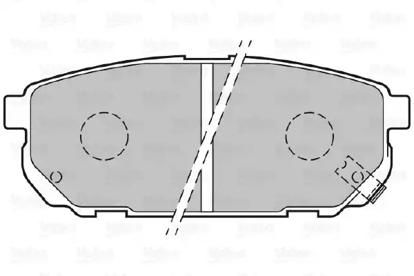 Комплект тормозных колодок VALEO 301823