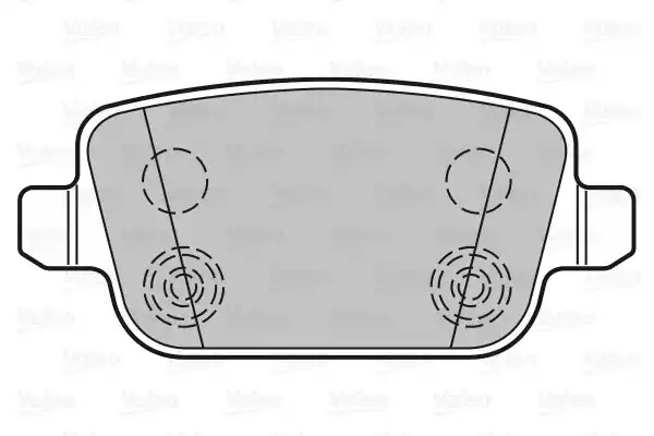 Комплект тормозных колодок VALEO 301935