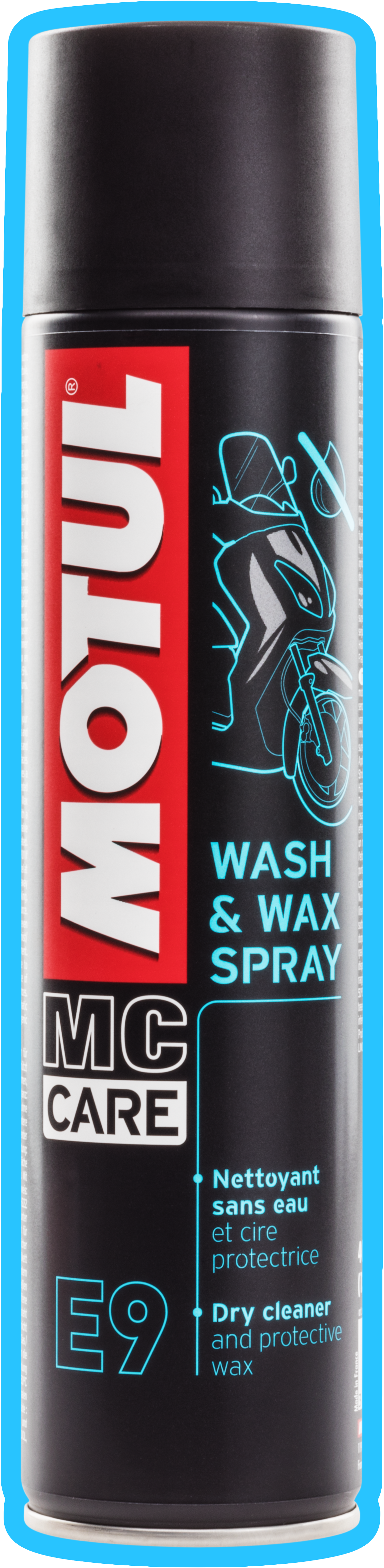 MOTUL E9 Wash & Wax spray  400 мл
