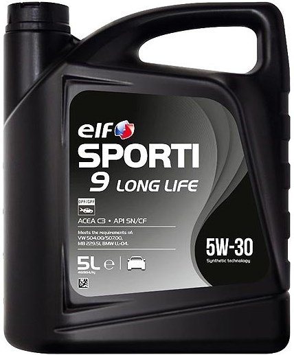 Elf Sporti 9 LONG LIFE 5w-30 5 л