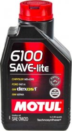MOTUL 6100 Save-lite SAE 0w-20 1 л