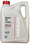 Оригинальное масло NISSAN Motor Oil 0W-20 SN/GF-5 5л